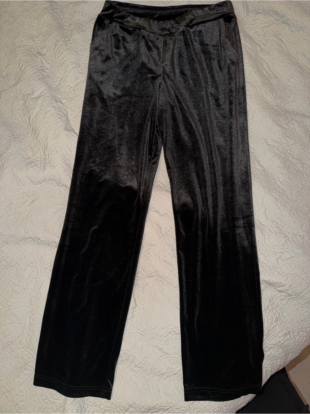 Belle by Kim Gravel Black Velvet Pants